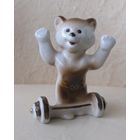 Все лоты с рубля.Олимпийский мишка штангист,Полоннский ЗХК,Полонне,СССР