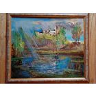 Изоитко А. "Повисли тучи грозовые", 70х90см холст масло. торг