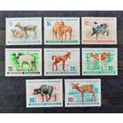 Монголия 1968г. Серия из 8 марок. Детеныши домашних животных. **