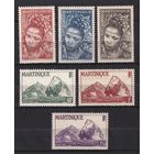 45.FrK. Франция. Заморский департамент Мартиника. Местные мотивы. 1947 г. Mi.##239-244.