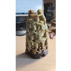 Китайский художественный камень мрамор обезьяна фигурка статуэтка