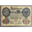 Банкнота 20 марок 1910 год. Германская империя.