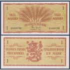 Финляндия, 1 марка 1963 г., P-98a(33) (AI, пшеница), UNC