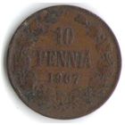 10 пенни 1907 год _состояние VF
