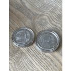 1 рубль 2021 года. Кобринский строй + 1 рубль 2023 года. Калинковичский строй