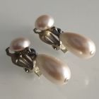 Клипсы " Жемчужные" Винтаж.3,3см х1 см.