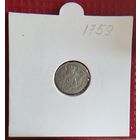 Российская Империя 5 копеек 1759 г. #10101