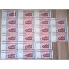 10000 рублей 2000 года серии АВ,РА,РБ,РВ,РГ,РД,РЗ,ТВ,ТГ,ТЕ. Всего 21 штука