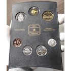 Канада, годовой набор из 8 монет 1 2 5 10 25 50 центов и 1, 2 доллара 2002 г, в кейсе, UNC
