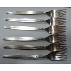 Вилки мельхиоровые. Германия 80-е годы. Длина 19.9 см. 6 шт.