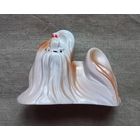 Статуэтка собака фарфоровая фаянс болонка Минский ффз
