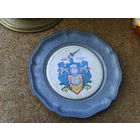 Тарелка - панно . Герб . Фарфор .