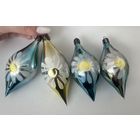 Елочная игрушка сосулька ромашка СССР цена за все К.1