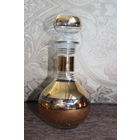 Графин стеклянный, СССР, высота с пробкой 20 см, без сколов.