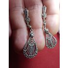 С рубля без мц. серьги капельные, длина 4.5см. мЗвезда925