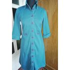 Платье из хлопка с добавкой 3% эластана спортивного покроя, Индия фабричная, 44-46р,можно носить под ремешок42р., очень удобное в использовании,красивого цвета и хорошего качества ткань.