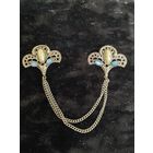 Брошь двойная Чехословакия СССР