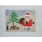 Германия с новым годом  1987  10х14 см