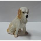Статуэтка фарфоровая "Собака" 90-е годы Европа. Высота 7 см.