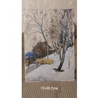 Довгялло Михаил Хрисанфович 1908-1978г Член С/Х БССР к/м " Березы зимой" 1962г (70-48.5)