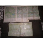 Карты (39х34 см) Краслава,Даугавпилс,Поставы,Мозырь,Пе триков.70-е г.С рубля.