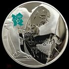 5 фунтов 2009 серебро 28,28г 925 пр. Олимпийские игры Ньютон Великобритания