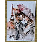 Открытка для посткроссинга чистая 10х15 см