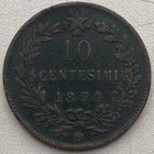 Италия 10 чентезимо 1894 г. Бирмингем