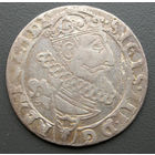 6 грошей (шостак) 1626, Сигизмунд III Ваза, Краков. Ав - герб Пулкозиц. Старая патина