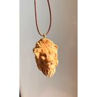 Подвеска, кулон Лев, голова льва Сувель березы