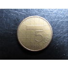 Нидерланды.5 гульденов.1989. С 20 копеек. Распродажа коллекции. Смотрите другие лоты.