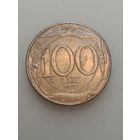 Италия 100 лир 1998 года .