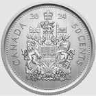 Канада 50 центов, 2024 Карл III UNC