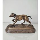 Бронзовая скульптура "Собачка", 19 век
