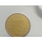 5 гульденов Нидерланды 1989 год лот 42