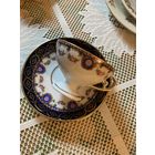 Кофейная пара кобальт позолота Германия винтаж