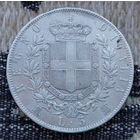 Италия 5 лир 1872 года. Серебро! Сторгуй за свою цену, предложи обмен! Y