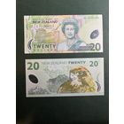 Новая Зеландия 20 долларов 2005- 2013 г P-187b.Елизавета 2 полимер UNC