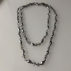Бусы винтажные. Чешское стекло с зеркальным покрытием. Огранка. 120 см.