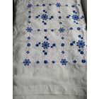 Скатерть натуральный шелк, вышивка, 132 х 108 см, довоенная Германия