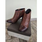 Ботильоны демисезеонные, 40р, натуральная кожа, б/у