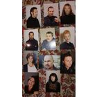 11 цветных ФОТО   с артистами ,на обратной написаны   (А24)