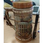 Японская, керамическая, пивная кружка. Белый дом