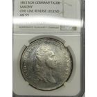 Саксония. Талер. Фридрих Август 1812г SGH. NGC AU55.