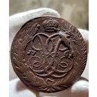5 копеек 1761 года без МЦ.Кладовая.Разнокрыл.Передатировка.