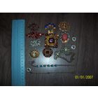 Лот винтажных брошек+серьги СССР+ кулон и браслет Польша до 1939 года