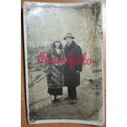 1931 Открыточный формат пара межвоенная Польша (Западная Беларусь) типажи ретро фото
