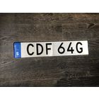 Автомобильный номер для коллекции