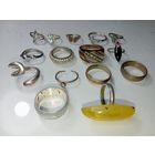 Кольца 15 штук одним лотом с рубля !