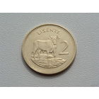 Лесото. 2 лисенте 1992 года  КМ#55а  "Бык - Животные"  "Фауна"